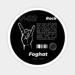 V02 Style Foghat Vintage Magnet